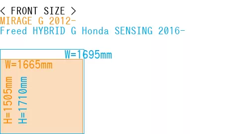 #MIRAGE G 2012- + Freed HYBRID G Honda SENSING 2016-